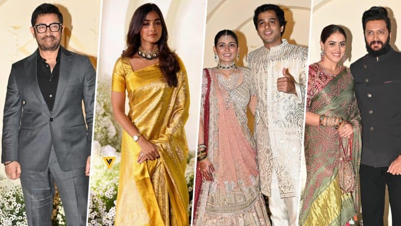 Konark Gowariker-Niyati Kanakia Wedding Reception: Aamir Khan, Pooja Hegde, Sajid Nadiadwala, Riteish Deshmukh-Genelia D’Souza and Other B-Town Stars Grace the Ceremony (Watch Video)