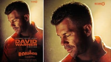 ‘Robinhood’: Striking First Look of David Warner From His Tollywood Debut Featuring Nithiin and Sreeleela Unveiled! (See Pic)