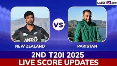 New Zealand vs Pakistan 2nd T20I 2025 Delayed Due to Wet Outfield; Next Pitch Inspection at 7:30 AM IST