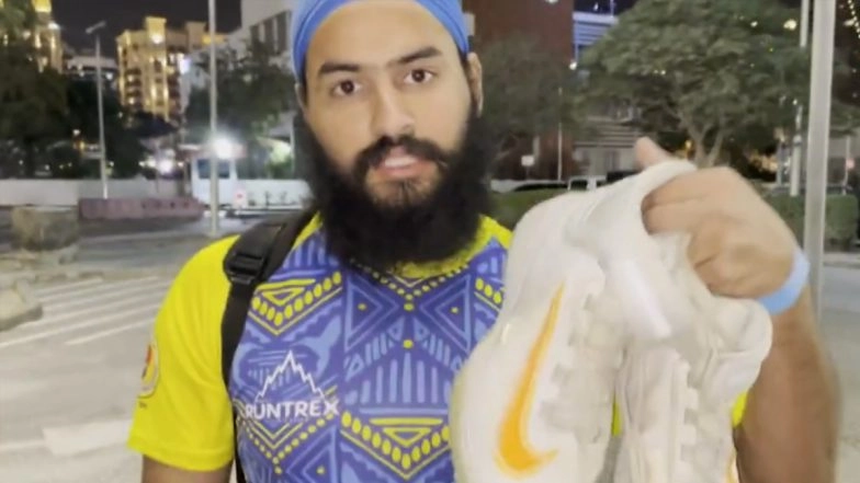 ICC Champions Trophy 2025: Shreyas Iyer Gifts Net Bowler Jaskiran Singh a Pair of Shoes 