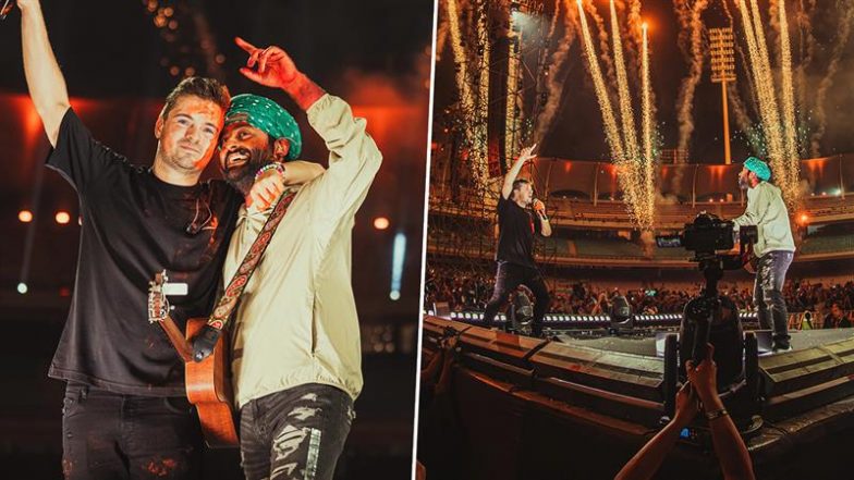 Arijit Singh Joins Martin Garrix on Stage To Perform &lsquo;Angels for Each Other&rsquo; During World&rsquo;s Biggest Holi Celebration in Mumbai (See Pics)