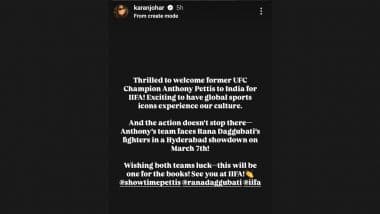 Karan Johar Welcomes Former UFC Champion Anthony Pettis to India