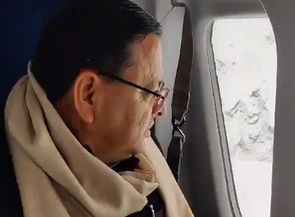 India News | Chamoli: Uttarakhand CM Dhami Conducts Aerial Survey of Affected Areas