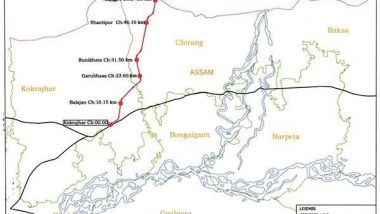 India News | Proposed 69.04 Km Railway Line Will Connect Kokrajhar in Assam to Gelephu in Bhutan: Northeast Frontier Railway CPRO