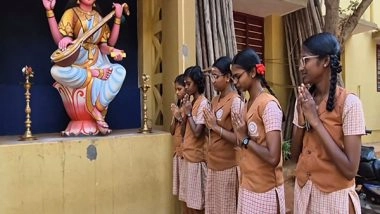 India News | Tamil Nadu : Class 12 Board Exams Commence in Trichy;students Offer Prayers Before Exam