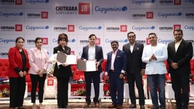 Business News | Chitkara University Partners with Capgemini to Launch Code Experience Center (CEC) to Empower Students and Enhance Employment Opportunities
