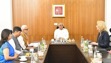 India News | Gujarat: CM Bhupendra Patel Holds Meetings with Netherlands Ambassador, Seven Global Semiconductor Leaders