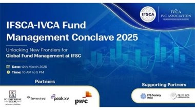 Business News | From USD 5B to USD 7B in 3 Months: GIFT City Poised for Global Fund Leadership - IFSCA-IVCA Conclave 2025