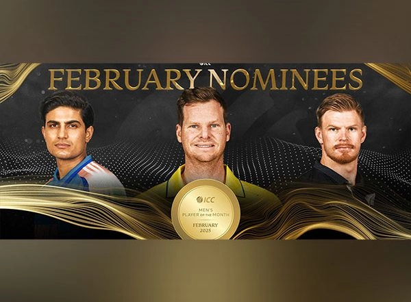 Sports News | ICC Player of the Month Nominees Announced: Shubman Gill, Glenn Phillips, Steve Smith Shortlisted for Feb 2025 Award