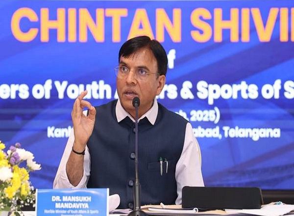Sports News | Union Sports Minister Mandaviya Chairs 'Chintan Shivir' to Strategise for 2028 LA Olympics, Strengthen India's Bid for 2036 Edition