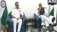 India News | Rajnath Singh Interacts with Women Crew of Navika Sagar Parikrama on Eve of International Women's Day
