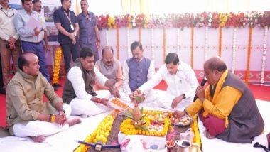 India News | MP CM Mohan Yadav Performs 'bhoomi Pujan' for Rs 100 Crore Expansion of Kushabhau Thackeray Convention Center in Bhopal
