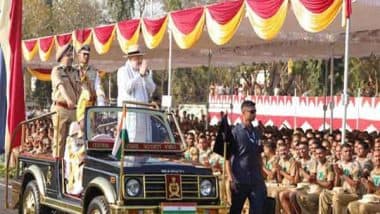 India News | Amit Shah Attends CISF Raising Day Parade in Tamil Nadu's Thakkolam