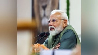 India News | PM Modi Inaugurates Free Benefit Distribution Under PMGKAY Scheme