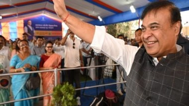 India News | Assam: CM Sarma Lays Foundation Stone for Pontoon Bridge Connecting Mojoli and Rani Chapori