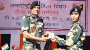 India News | J-K: DG BSF Daljit Chawdhary Reviews Security Along Jammu Frontier, Felicitates Women Personnel