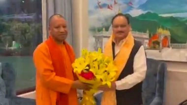 India News | Yogi Adityanath Makes Courtesy Call on BJP President Nadda