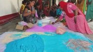 India News | Women of Ganga Mahila SHG in Balrampur Prepare Eco-friendly Herbal Gulal for Holi