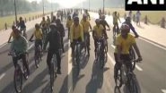 India News | Delhi Organises Pink Cyclothon Dedicated to International Women's Day