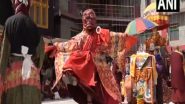 India News | Himachal Pradesh: Tibetan Buddhist Monks Perform Traditional Cham at Tsechu Fair in Mandi
