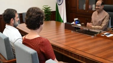 India News | Rahul Gandhi, Priyanka Gandhi Meet Lok Sabha Speaker Om Birla