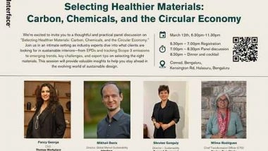 Business News | Interface Hosts Exclusive Panel Discussion on Selecting Healthier Materials for a Sustainable Future