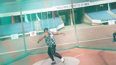 Sports News | World Para Athletics Grand Prix: India Sweeps Men's Discus Throw F11; Preeti Pal Shines with Silver in 100m Sprint