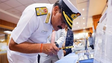 India News | Navy Chief Visits Bharat Electronics Limited Facilities, Reviews Various Defence Systems