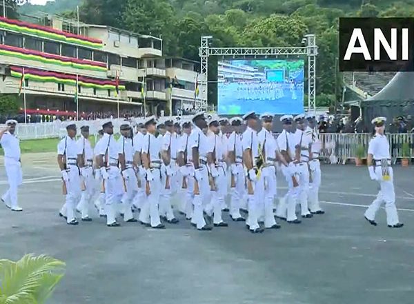 World News | Indian Navy Contingent Takes Part in National Day Parade of Mauritius