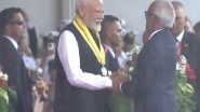 World News | PM Modi Receives Highest National Award of Mauritius