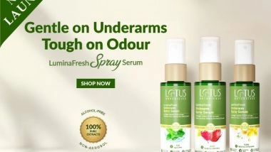 Business News | Lotus Botanicals Introduces LuminaFresh Underarm Spray Serum - A Break-through Innovation for Underarm Health. Bid Goodbye to Your Conventional Deo