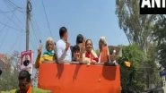 India News | Gurugram Mayor-elect Raj Rani Malhotra Celebrates Victory, Holds Roadshow