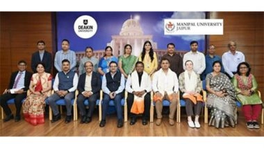 Business News | Deakin University and Manipal University Jaipur Announce Dual-Degree Program in Engineering and Cyber Security