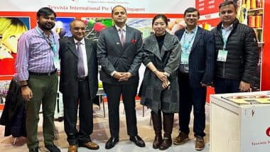 World News | Shanghai  Consulate General Pratik Mathur Visits India Pavilion of Yarn Expo Spring, Interacts with Exhibitors