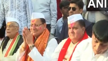 India News | Uttarakhand CM Pushkar Singh Dhami Attends 'Holi Milan Samaroh' in New Delhi