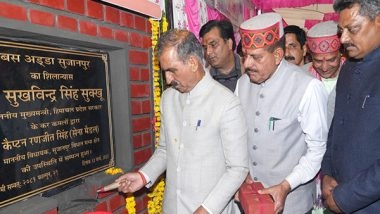 India News | Himachal CM Sukhvinder Singh Sukhu Inaugurates 10 Development Projects Worth Rs 43.64 Crore