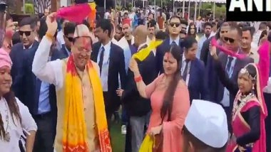 India News | Uttarakhand: CM Dhami Attends Holi Milan Utsav, Extends Greetings to Public