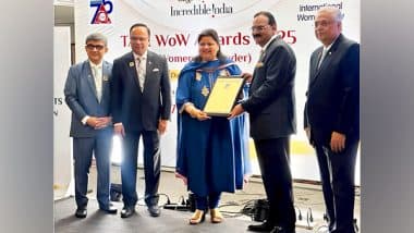 Business News | Celebrating Women's Excellence: Manju Sharma Honoured for Leadership in Hospitality at TAAI WoW Awards 2025