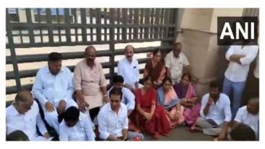 India News | Telangana: BRS Leaders Stage Protest on Suspension of Jagadish Reddy from Assembly