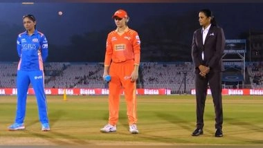 Sports News | WPL Eliminator: Gujarat Giants Win Toss, Opt to Bowl Against Mumbai Indians