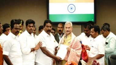 India News | EAM Jaishankar Meets Tamil Nadu Fishermen's Delegation, Discuss Their Concerns