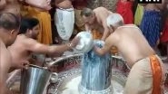 India News | 'Rudrabhishek' Performed at Mahakaleshwar Temple in Ujjain on Occasion of Holi