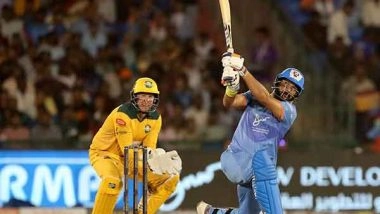 Sports News | Yuvraj Singh Smashes 7 Sixes as India Masters Thrash Australia Masters by 94 Runs to Enter IML 2025 Final