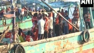 India News | Tamil Nadu: Over 3400  Pilgrims from Rameswaram Head to Katchatheevu to Participate in Church Festival