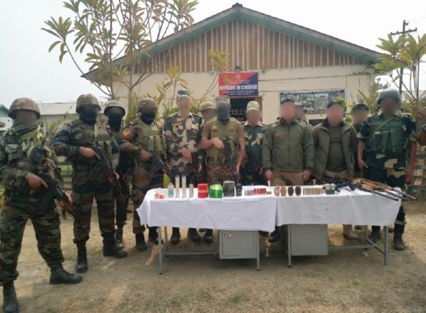 India News | Manipur: Security Forces Recover Arms, Ammunition, Explosives in Joint Operations