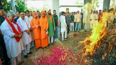 India News | Rajasthan CM Bhajanlal Participates in Last Rites of Bhupender Yadav's Father