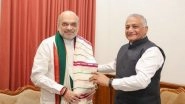 India News | Union Home Minister Amit Shah Meets Mizoram Governor VK Singh in Aizawl