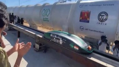 Business News | Hyperloop Tube in India to Soon Become World's Longest at 410 Meters:  Ashwini Vaishnaw