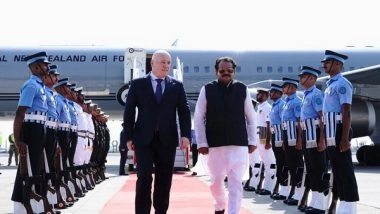 World News | New Zealand PM Christopher Luxon Arrives in Delhi