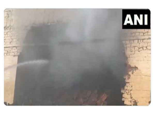 India News | Uttar Pradesh: Fire Breaks out at Wood Warehouse in Hapur